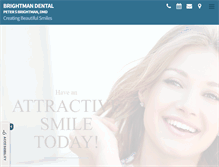 Tablet Screenshot of brightmandental.com